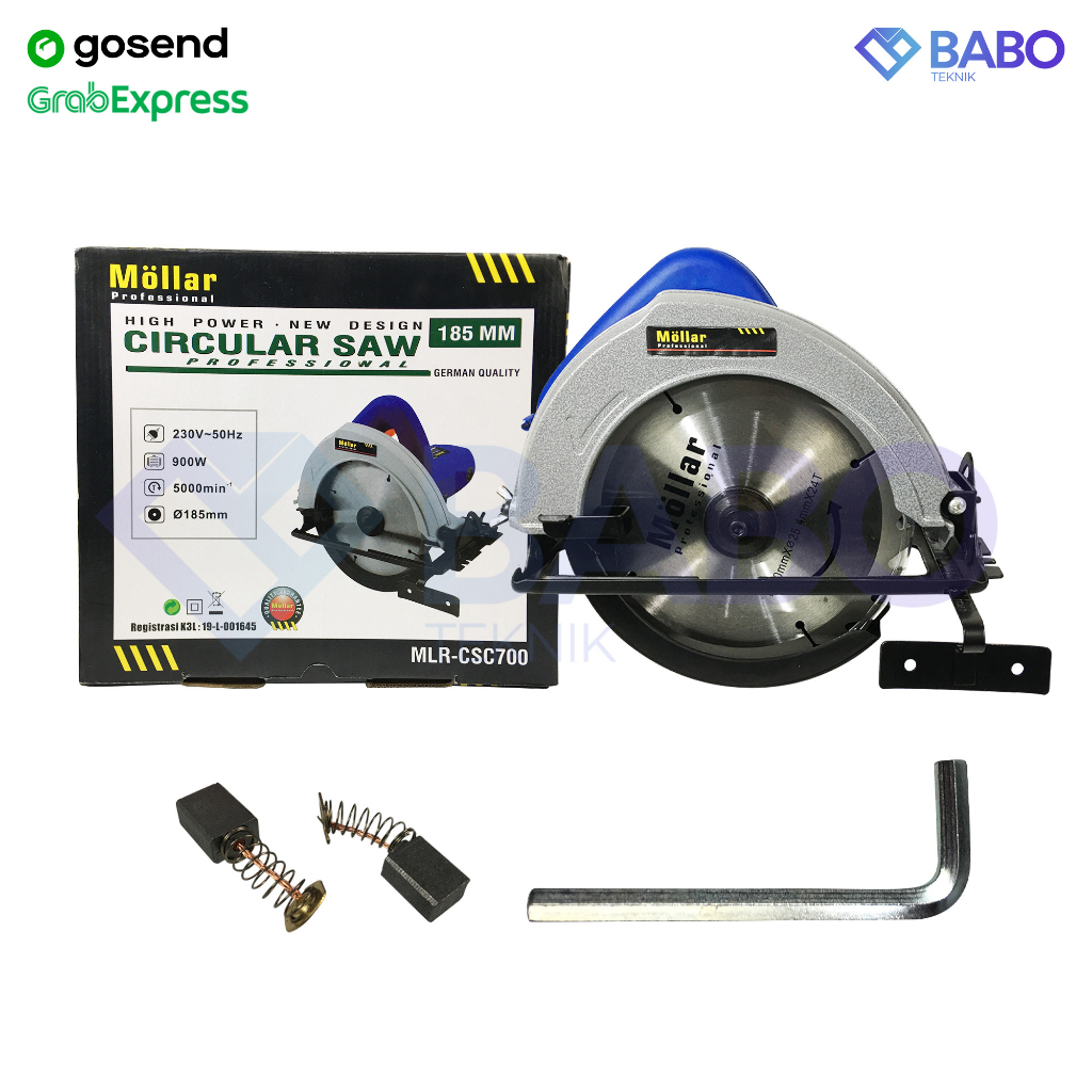 MOLLAR CSC700 Mesin Gergaji Listrik Potong Kayu Circular Saw 1050 Watt