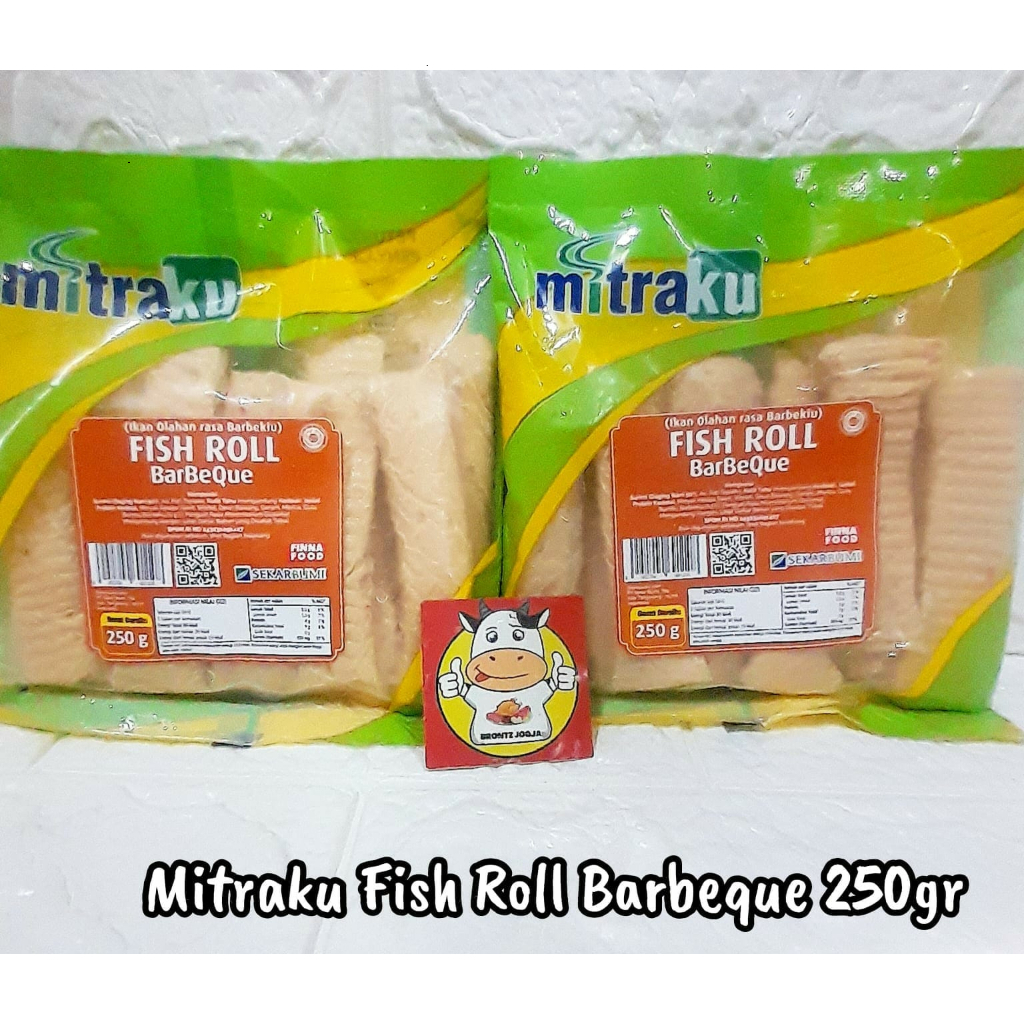 

FROZEN FOOD MITRAKU FISH ROLL BARBEQUE / FISH ROLL BLACKPAPER KEMASAN 250GRAM - DISASS JOGJA