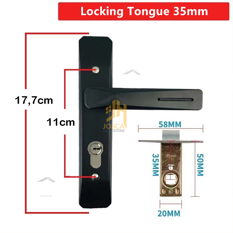 Gagang pintu dengan Kunci/Pintu Kecil Fullset Kamar Mandi/Kamar Minimalis Murah Kunci pintu toilet door lock