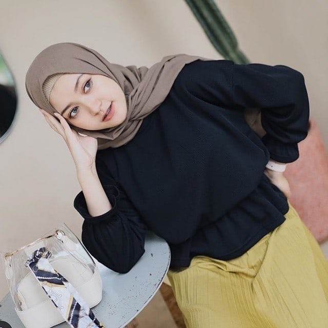 Blouse Wanita Kekinian Murah Lengan Panjang Polos