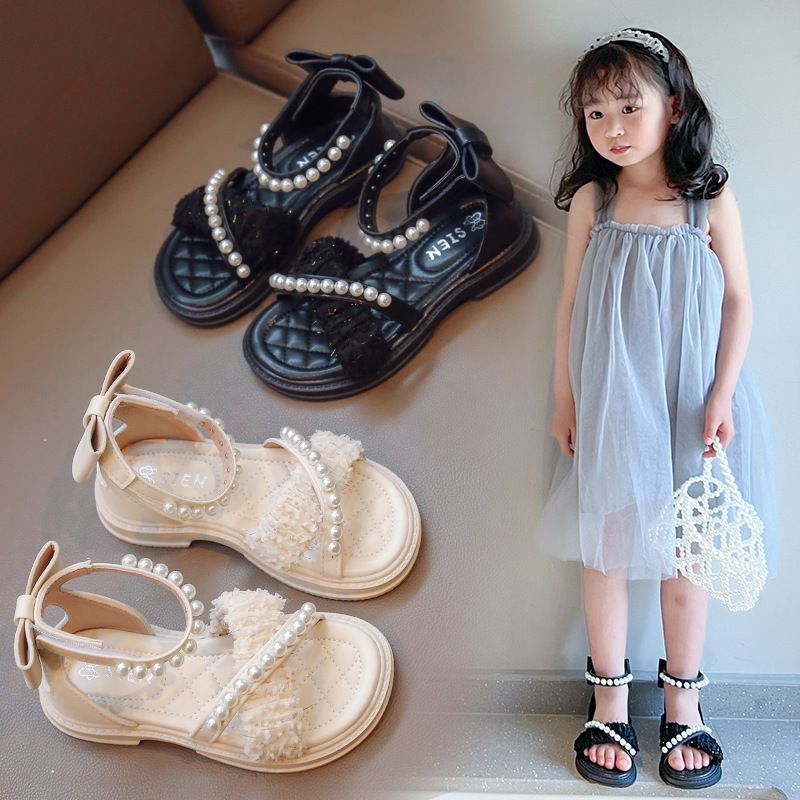 (LOLI-JKT) SD- 582 SANDAL ANAK IMPORT SILANG MUTIARA RAWIS SIZE 23-36