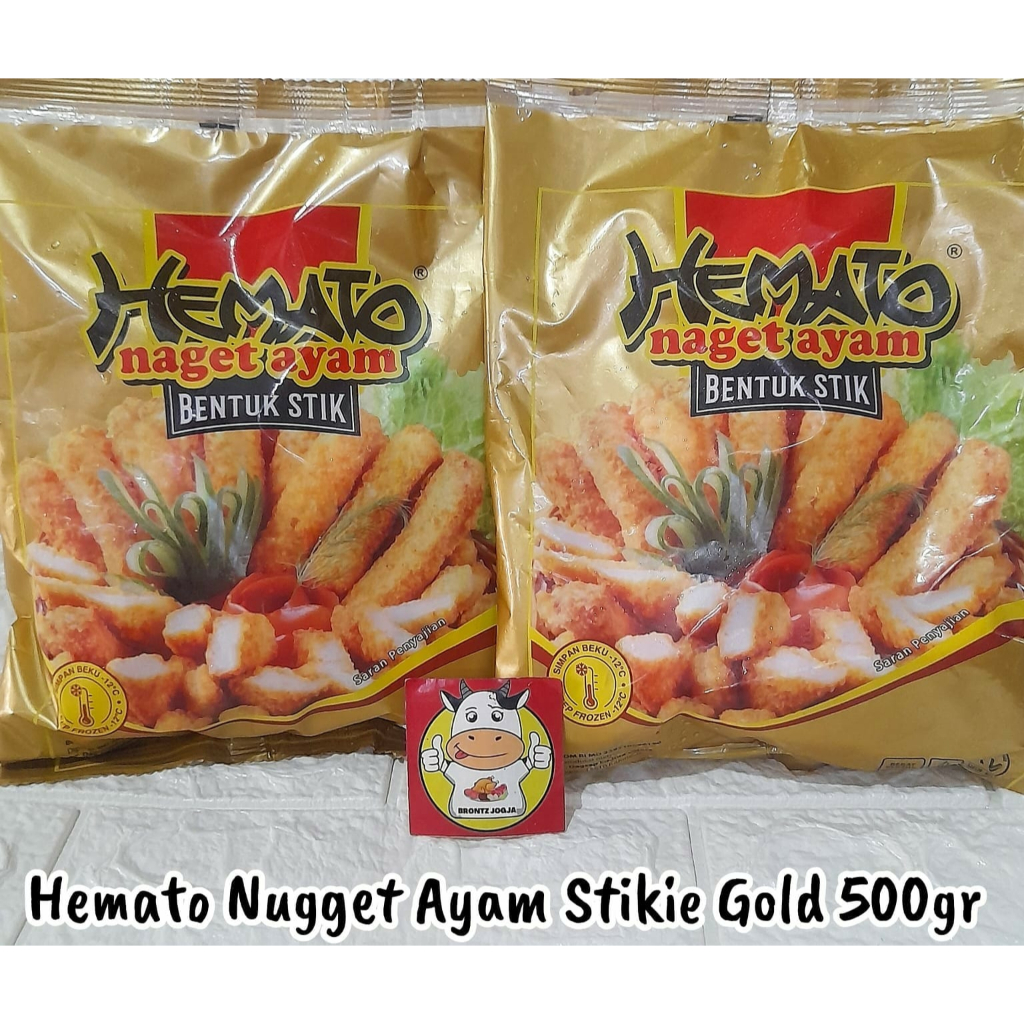 

HEMATO NUGGET AYAM STIKIE GOLD 500GR - FROZEN FOOD - BRONTZ JOGJA