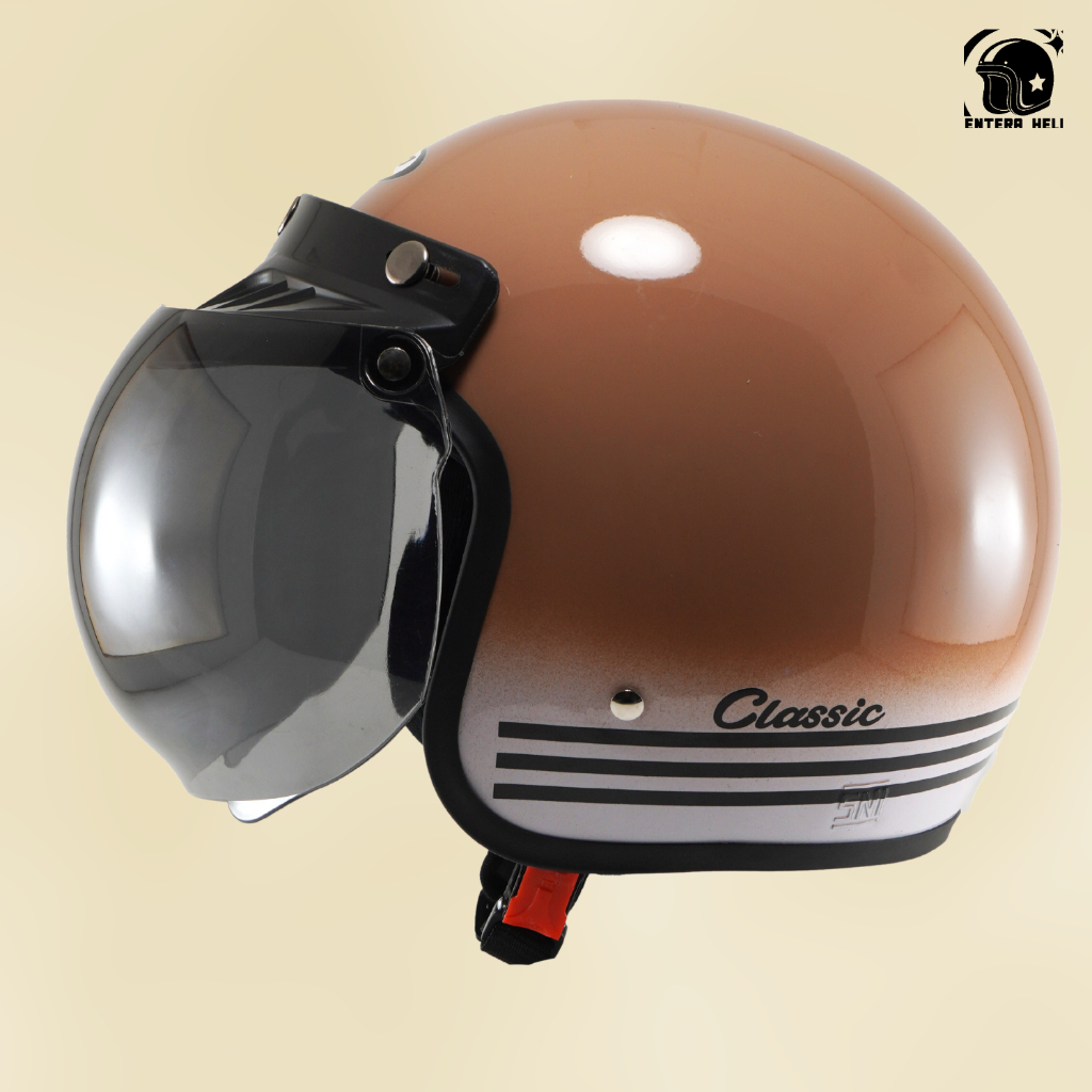 Helm Bogo Retro Classic Wanita Helem Cewek SNI Terbaru