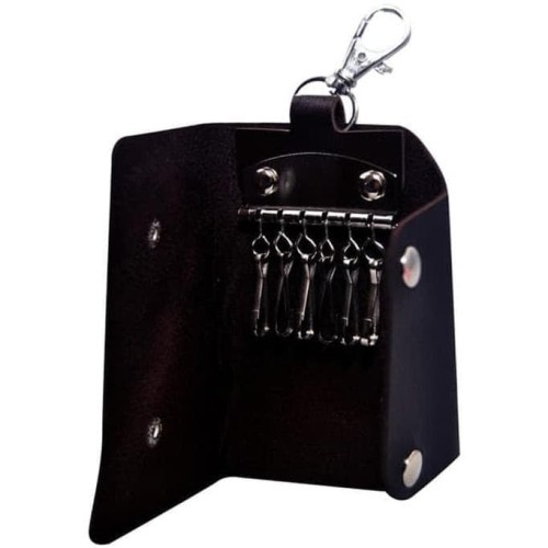 Dompet STNK Mobil Motor Polos Kulit Gantungan Kunci 6 In 1 Key