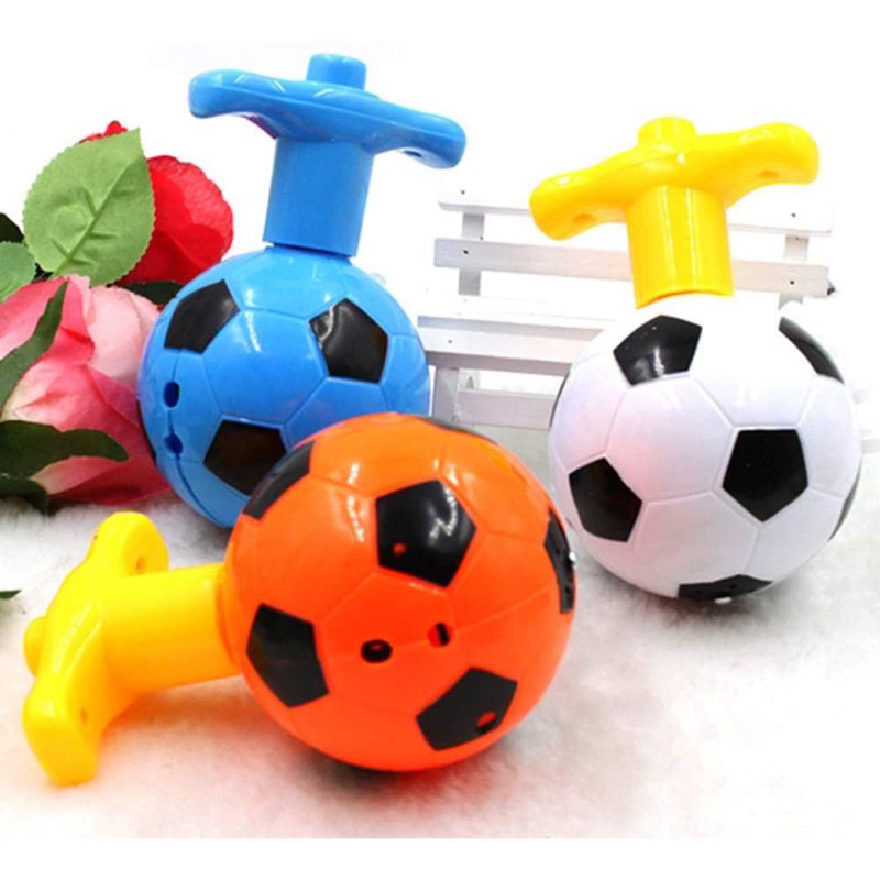 JC Mainan Gasing Football Spinning top Ada lampu dan Musik Murah / MAINAN GANGSING BOLA LED