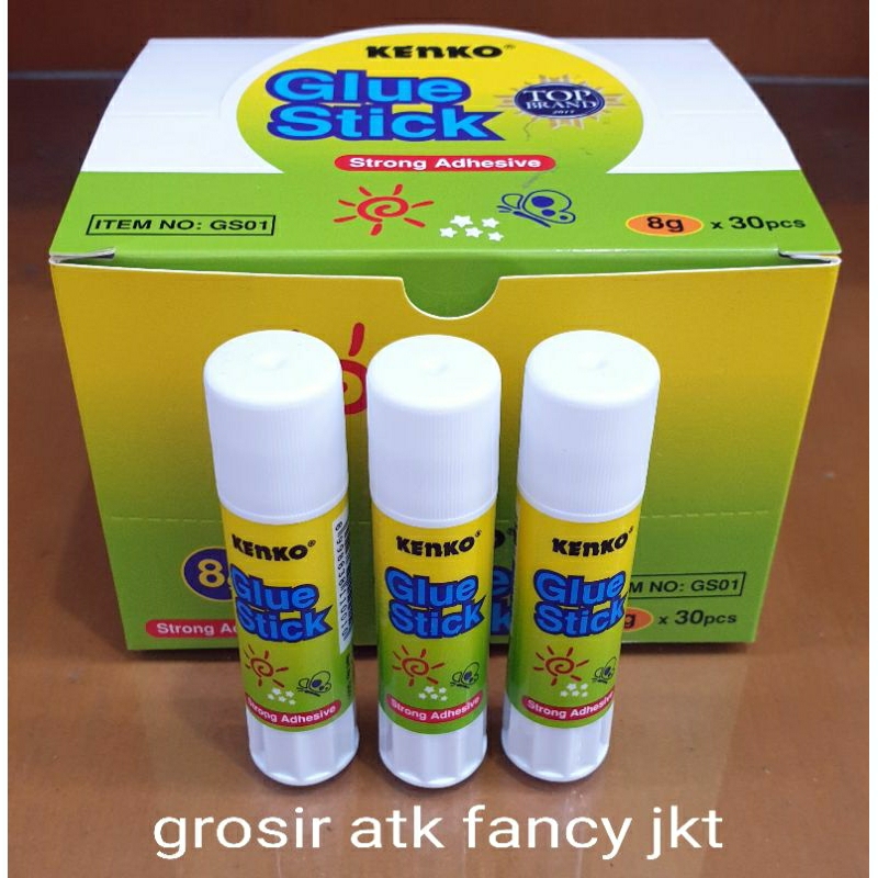 

Lem Kertas Glue Stick Kenko 8 gr GS01 Kecil