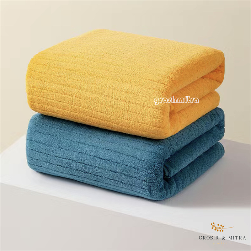 Handuk Mandi Handuk Dewasa Handuk Travelling Handuk Bayi Anak Perlengkapan Kamar Mandi Berkualitas Bahan Microfiber Lembut Halus Daya Serap Tinggi Handuk Ukuran 50x100cm Garis Halus