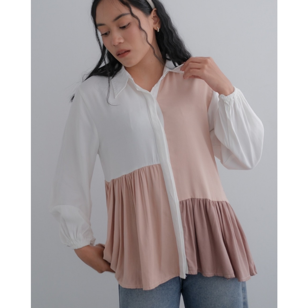 Myrubylicious SONJA SHIRT KODE BN2673 | SHIRT | KEMEJA WANITA | KEMEJA RAYON