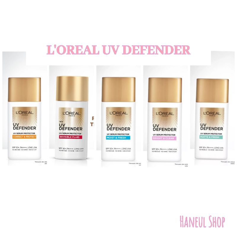 L'Oreal Paris UV Defender Serum Protector Sunscreen 50 ml &amp; 15 ml