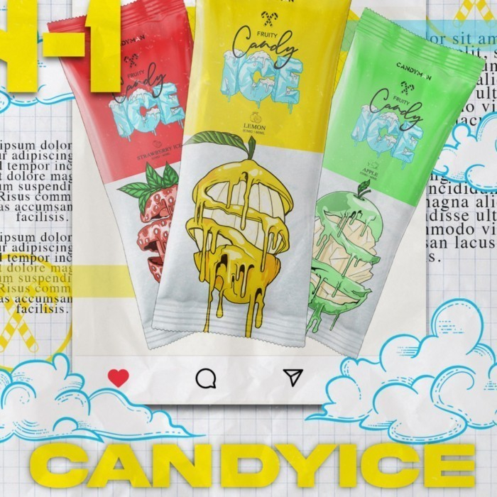 Candyman Candy Ice Apple Ice 60ML by FVS / Liquid Candy Man Ice Fruity - FB 3MG 60ML