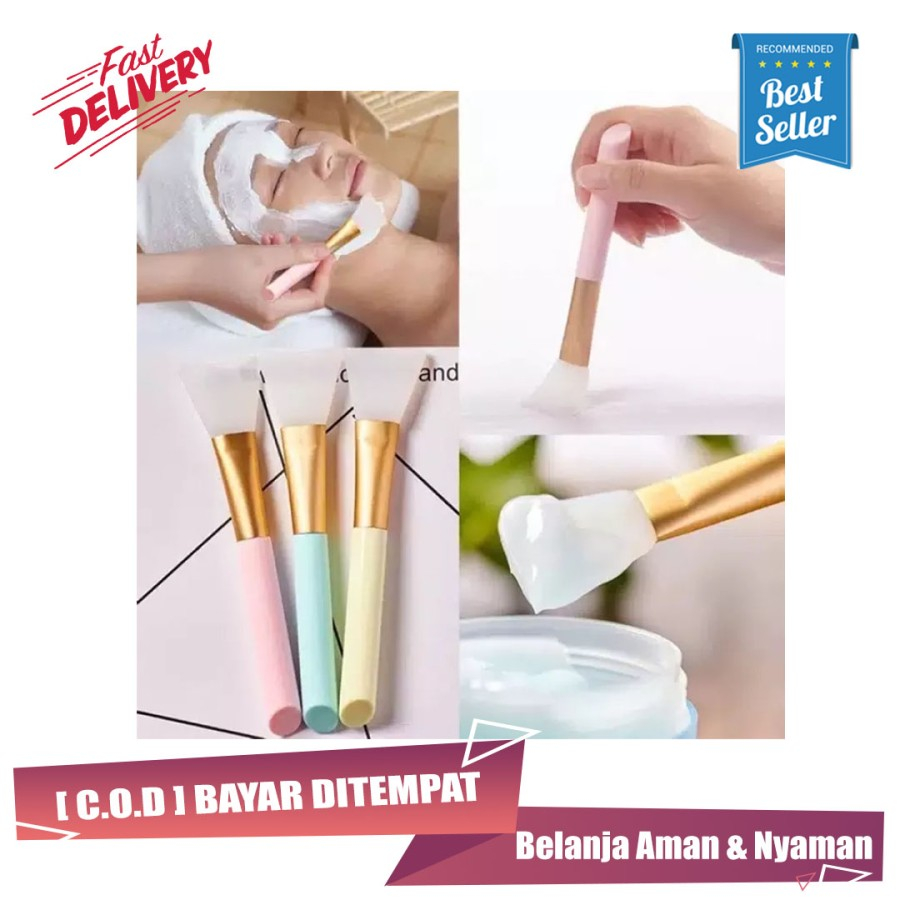 Kuas Masker Wajah Silicone Kuas Masker Karet Spatula