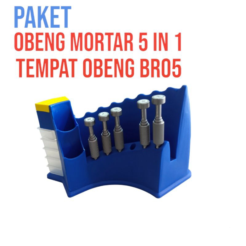 OBENG SET MECHANIC MORTAR ISHELL 5 IN 1 PLUS TEMPAT OBENG BR05