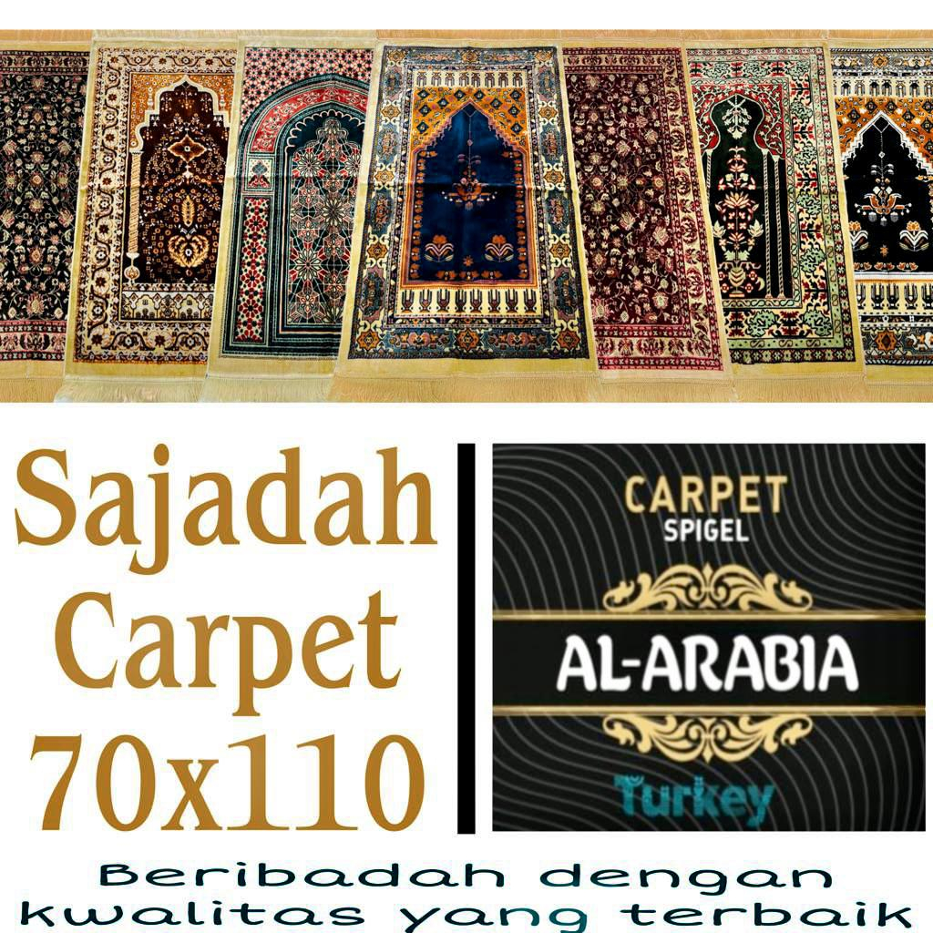 Sajadah Bulu Tebal Besar Turkey Al-Arabia Spiegel Carpet