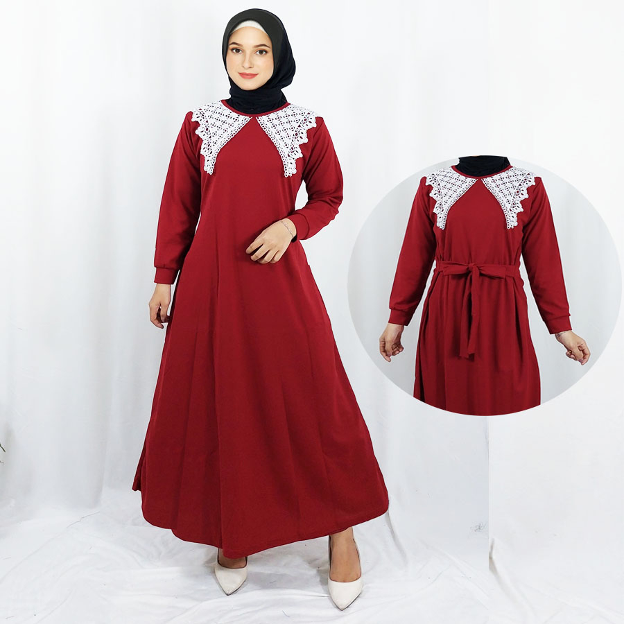 DRESS ARIANI RENDA KRA BORDIR MEWAH CANTIK MAXY WANITA GL FASHION