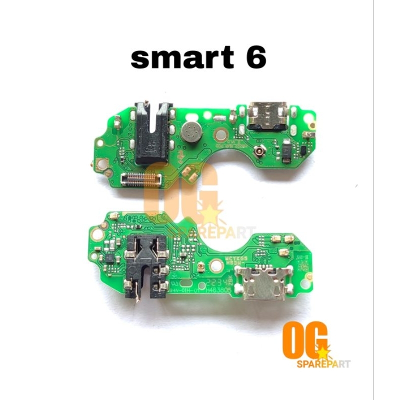 Konektor Charger infinix smart 6 X6511 Board Usb Papan Con Cas Mic