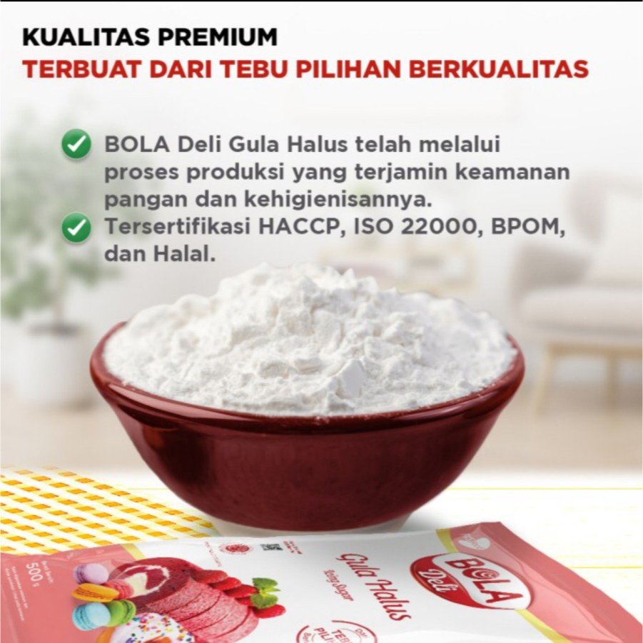 Bola Deli Tepung Gula Halus 500gr Icing Sugar