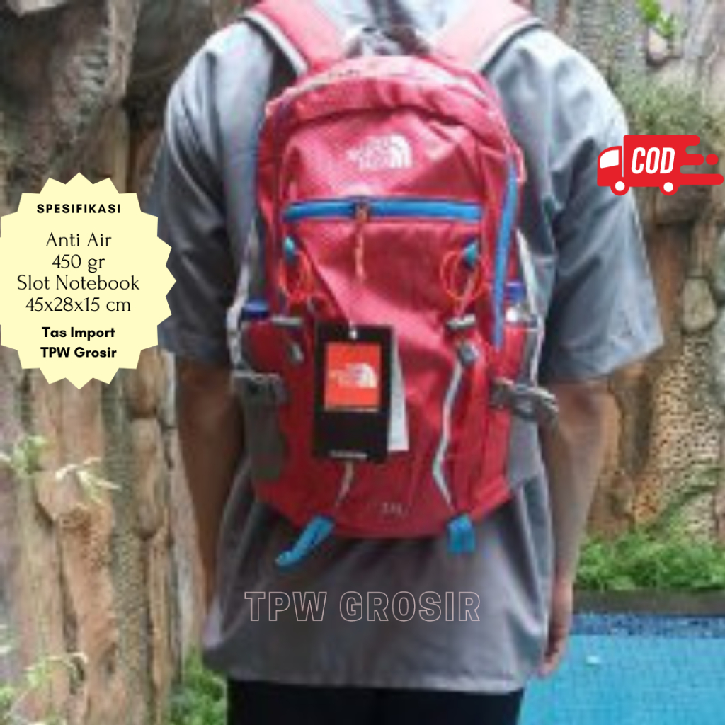 Tas The Nort Face  TNF Tas Sekolah Pria Wanita Tas Ransel Import Murah Tas 25 Liter