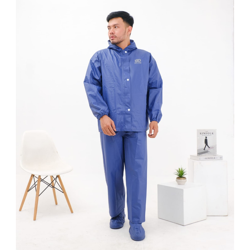 jas hujan tebal dan kuat pria dewasa