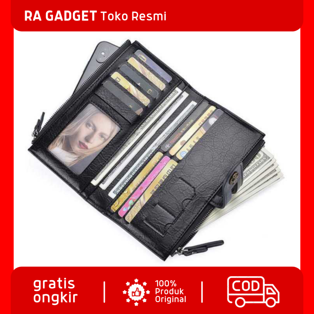 Dompet Wanita Fashion Women Wallet / Dompet Kartu Nama Atm Ktp Uang Koin Receh Kertas Remaja Pria Co