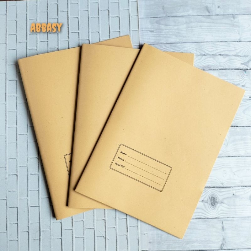 

Sampul Buku kertas coklat nama Ukuran buku Boxy campus ( perpack isi 20 lembar )
