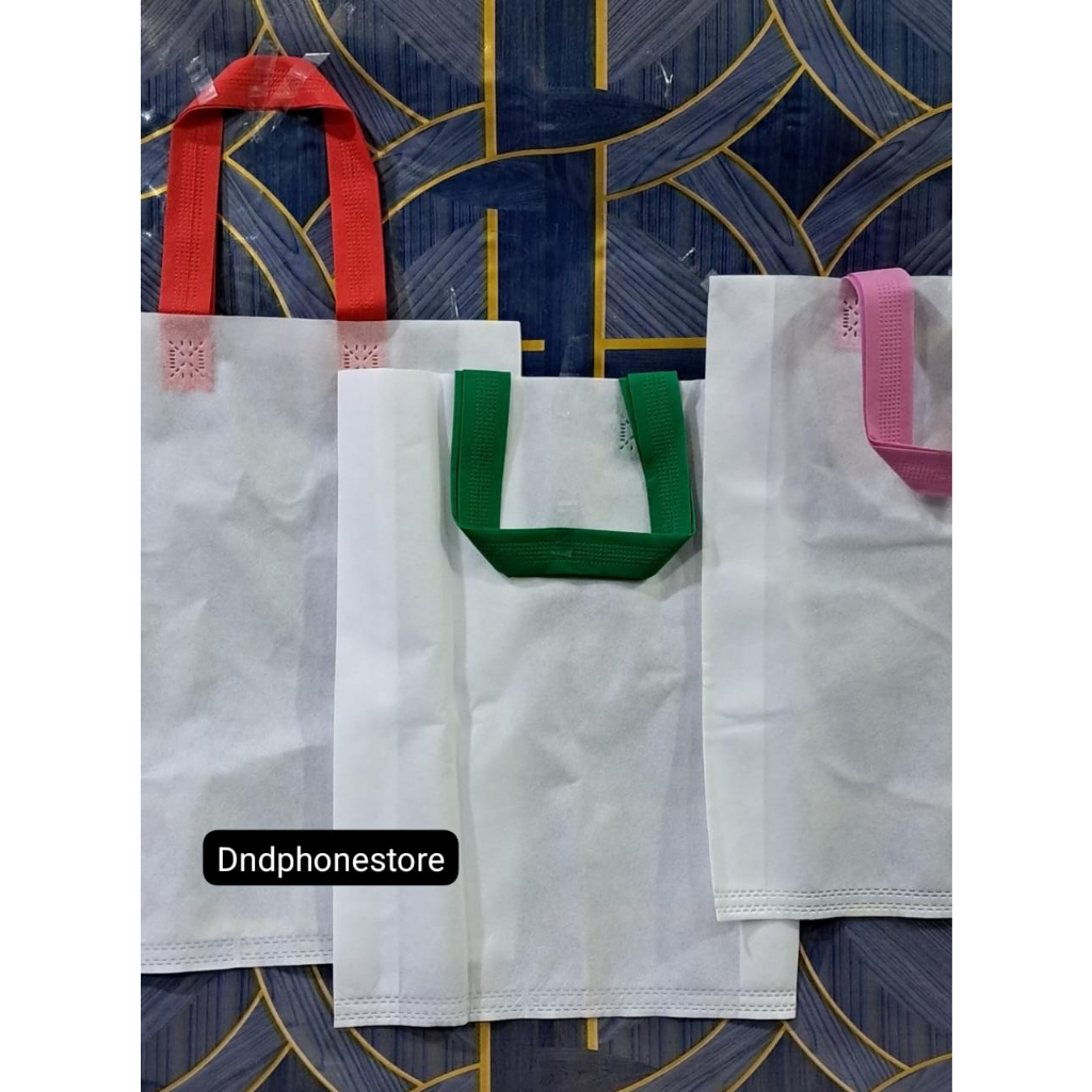 Goodie Bag Handle tali warna 30x40x8 harga LUSINAN