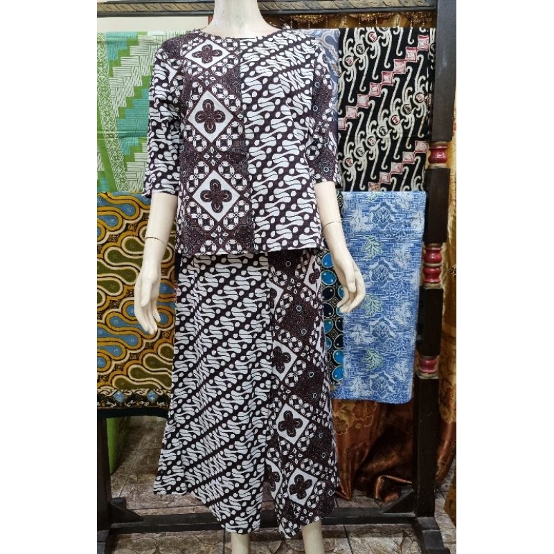 Setelan Kulot Batik Lawasan Stelan Wanita  Batik Klasik