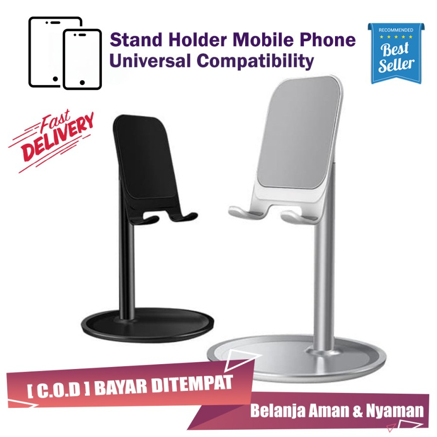 Stand Holder Universal Dudukan Handphone Tablet Holder HP Alas Bundar/Bulat