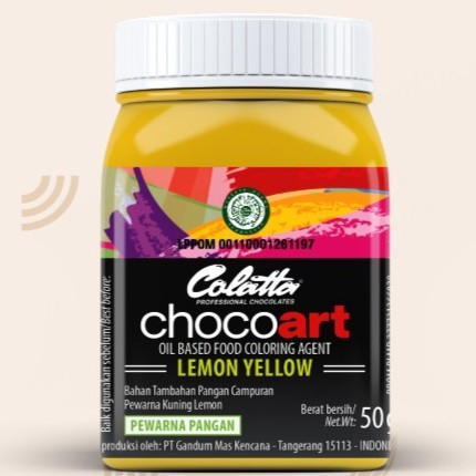 

Colatta Chocoart Lemon Yellow / Oil Based Food Colour - 50 Gram
