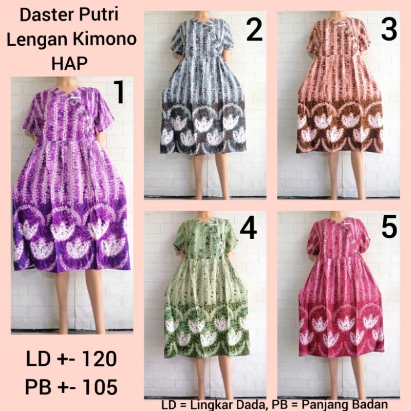 DASTER PUTRI LENGAN KIMONO HAP LD 115 ADEM BUSUI FRIENDLY KLAR