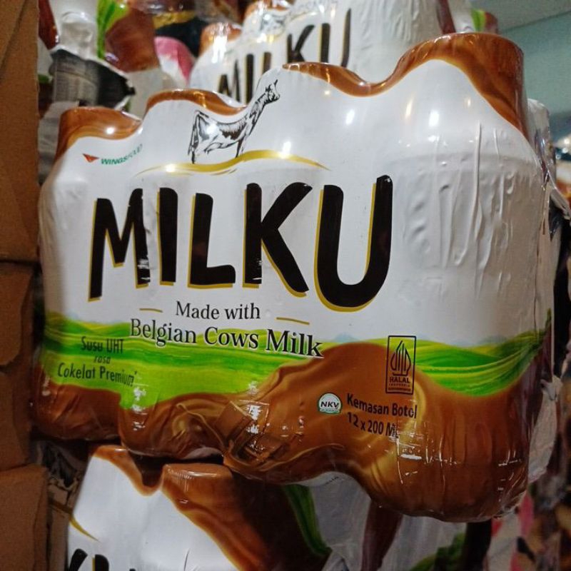 MILKU 1 Pak Isi 12 Botol Susu UHT