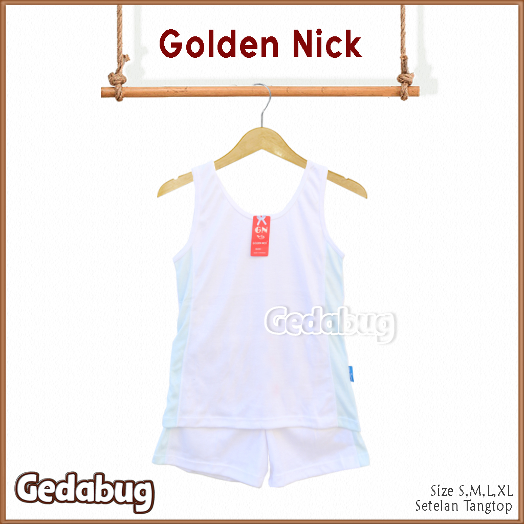 Setelan Tangtop Golden Nick SK 001 Tali Lebar | Setelan Daleman dewasa Lembut | Gedabug