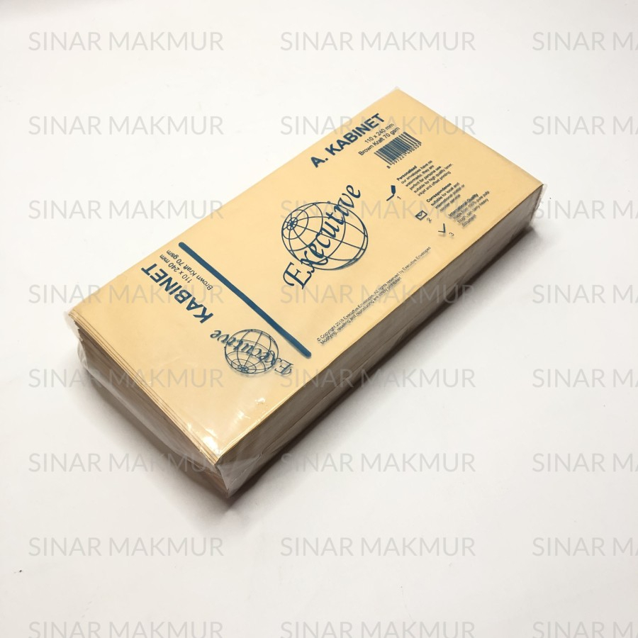 Amplop Coklat Cabinet / Kabinet Executive 110 Per Pack Isi 100