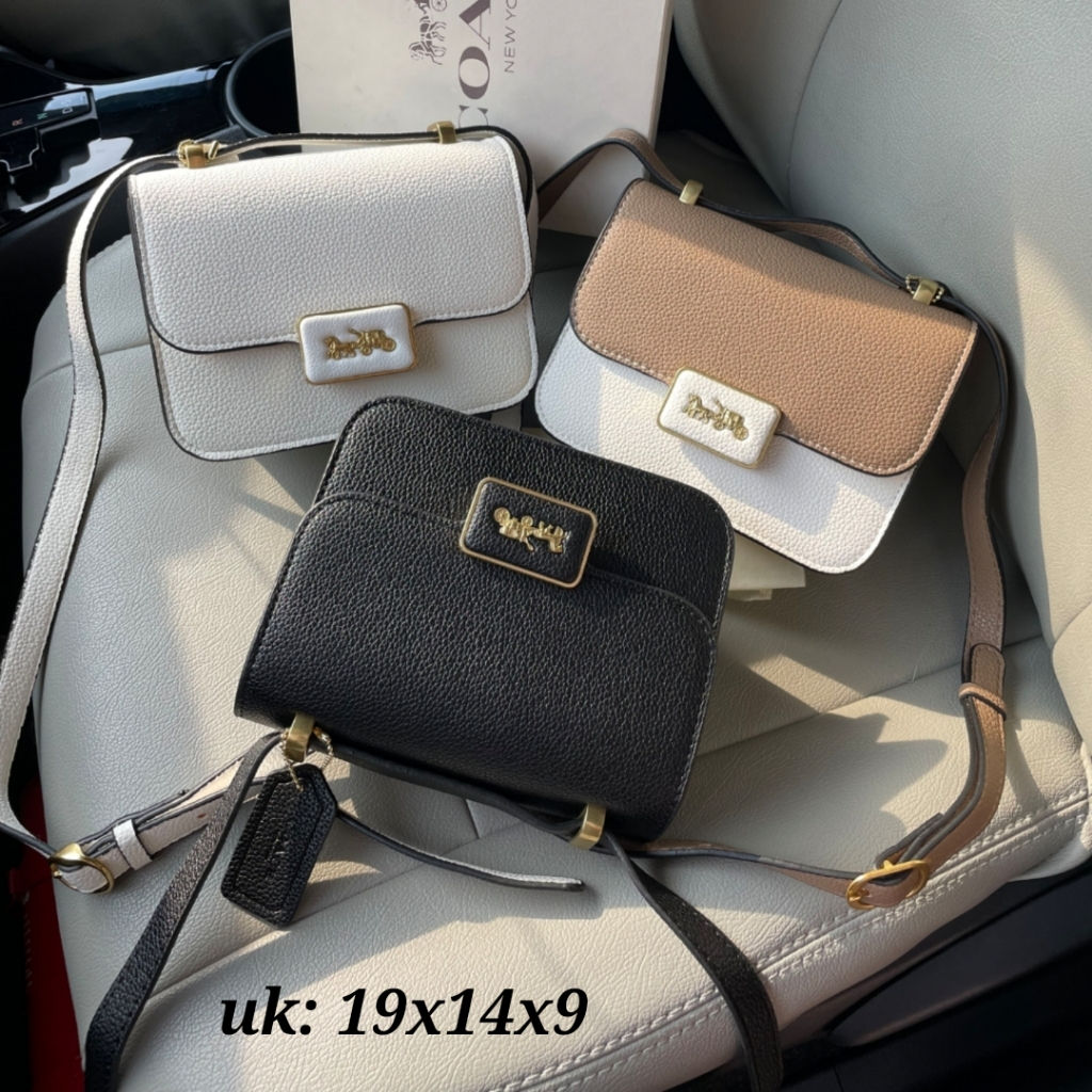 TAS COA ALIE SHOULDER BAG 18 IN COLORBLOCK IMPORT