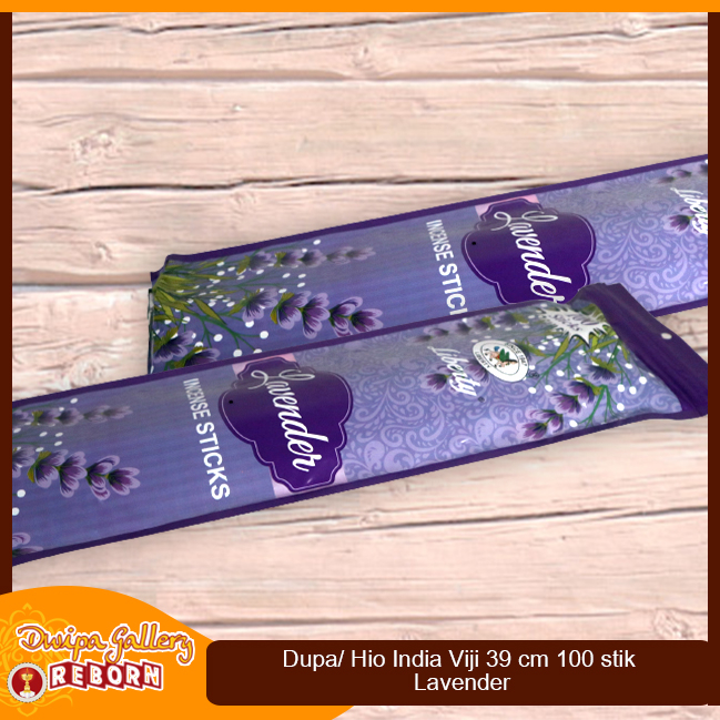 Dupa Hio Wangi Aromaterapi India Viji Lavender Isi 100 stik 39 cm