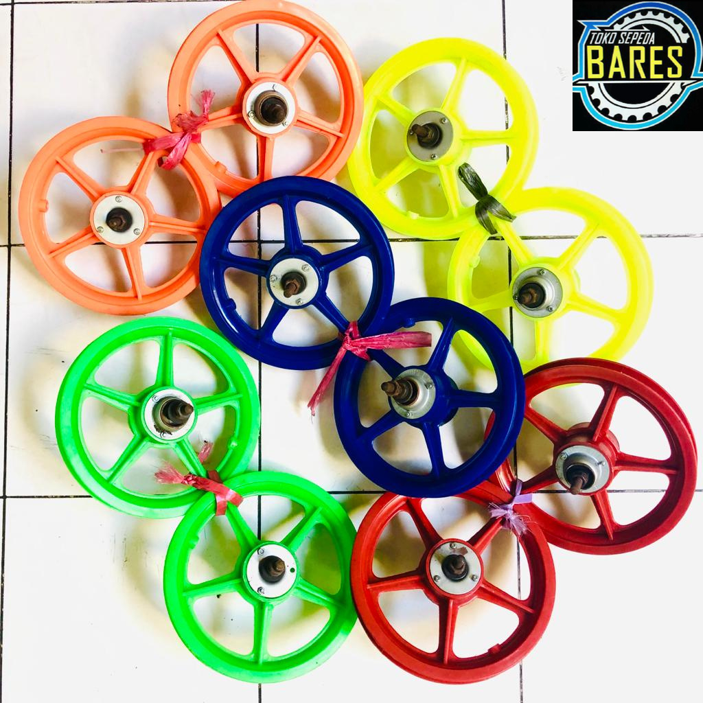 Roda Velg Sepeda BMX / Mini Anak 12 / Wheel Set Bintang / Racing