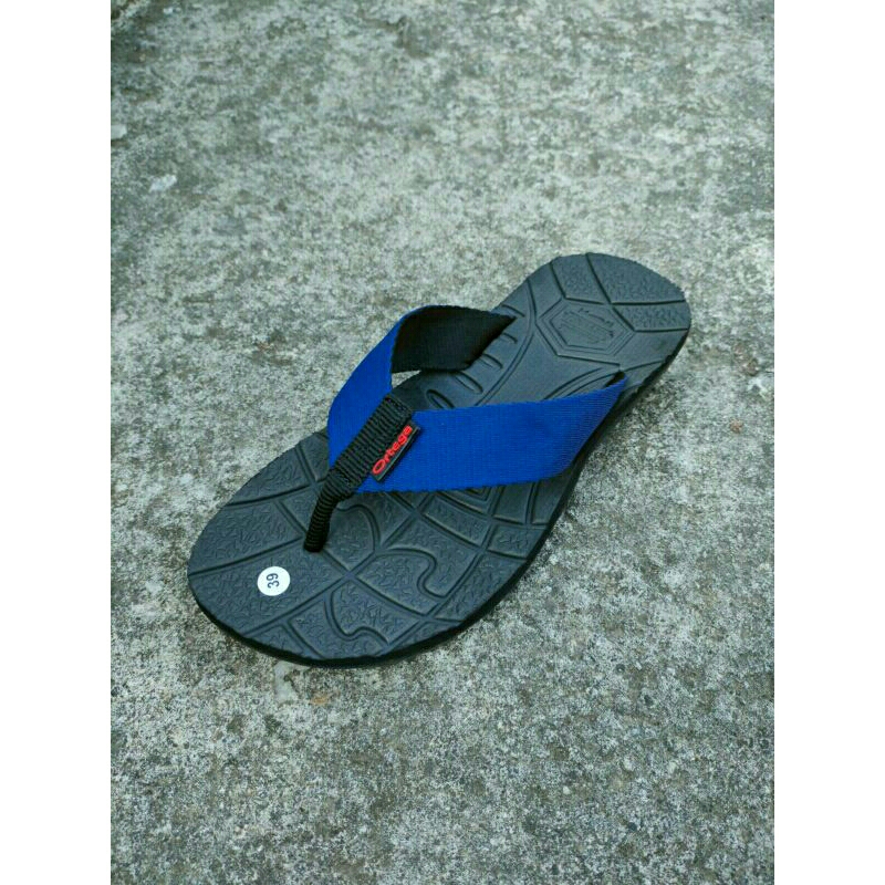 sandal japit original ortega anti jebol putus nglupas garansi 1bln biru