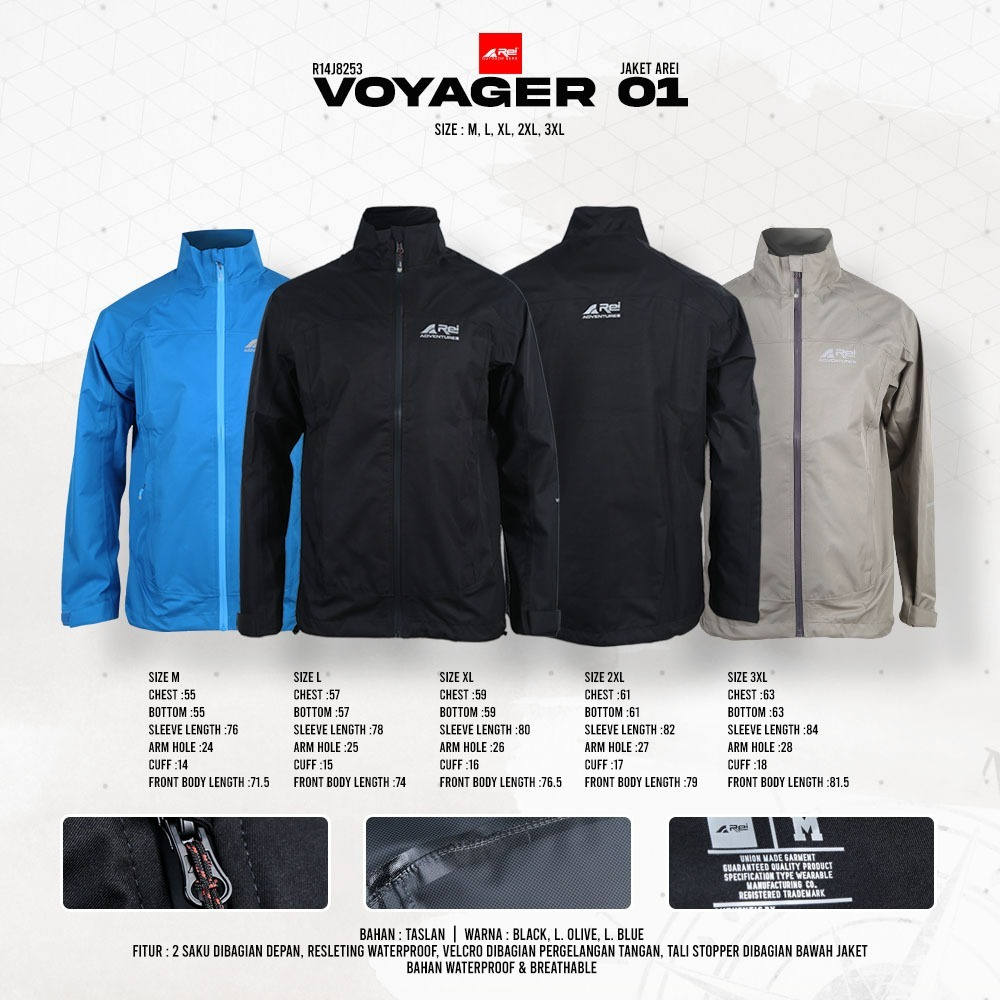 Jaket Gunung Pria Voyager 01 Arei Outdoorgear