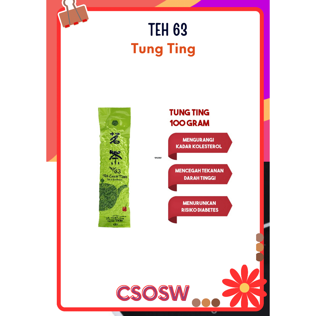 

Teh 63 Tung Ting 100 gram