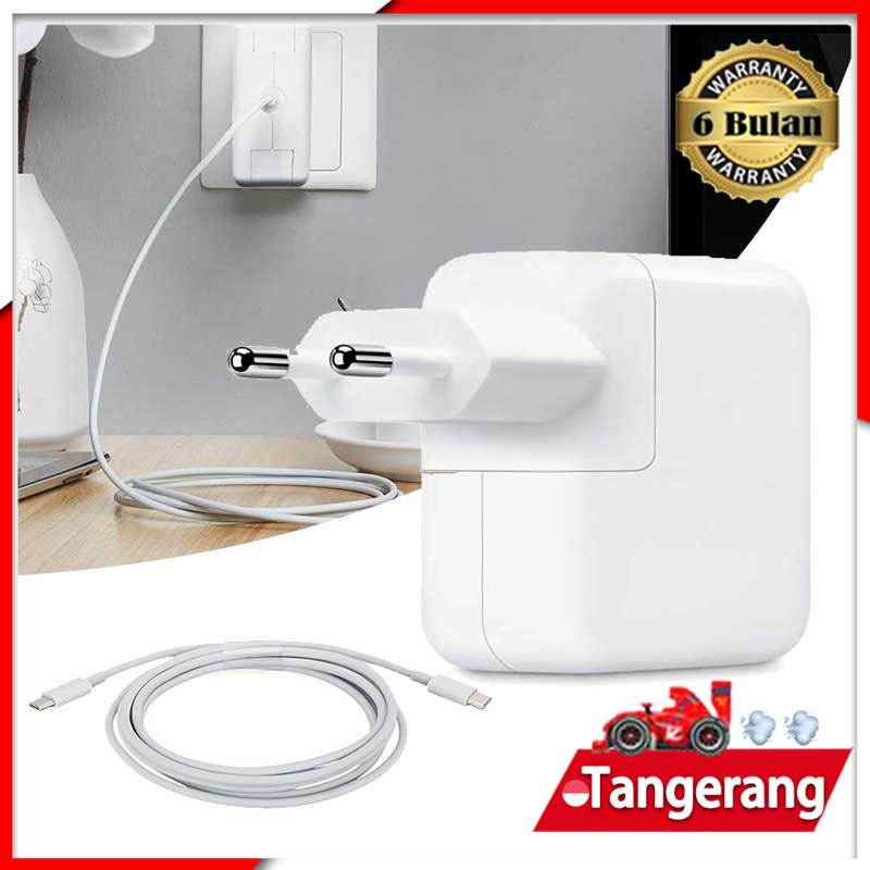 Adaptor Macbook Air M1 30Watt + 2meter USB-C Charger Line MacBook Air M1 Retina A2337 A2179 A1932 A1534