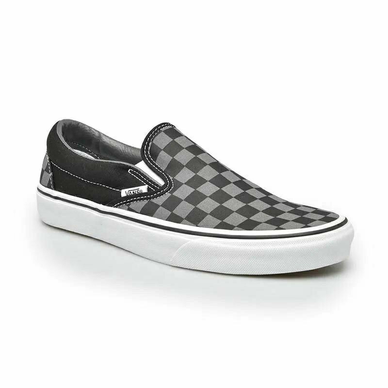 Vans Slip On Pewter Checkerboard Classic ORIGINAL BNIB Sepatu Vans Original 100% Vans Catur Slip On