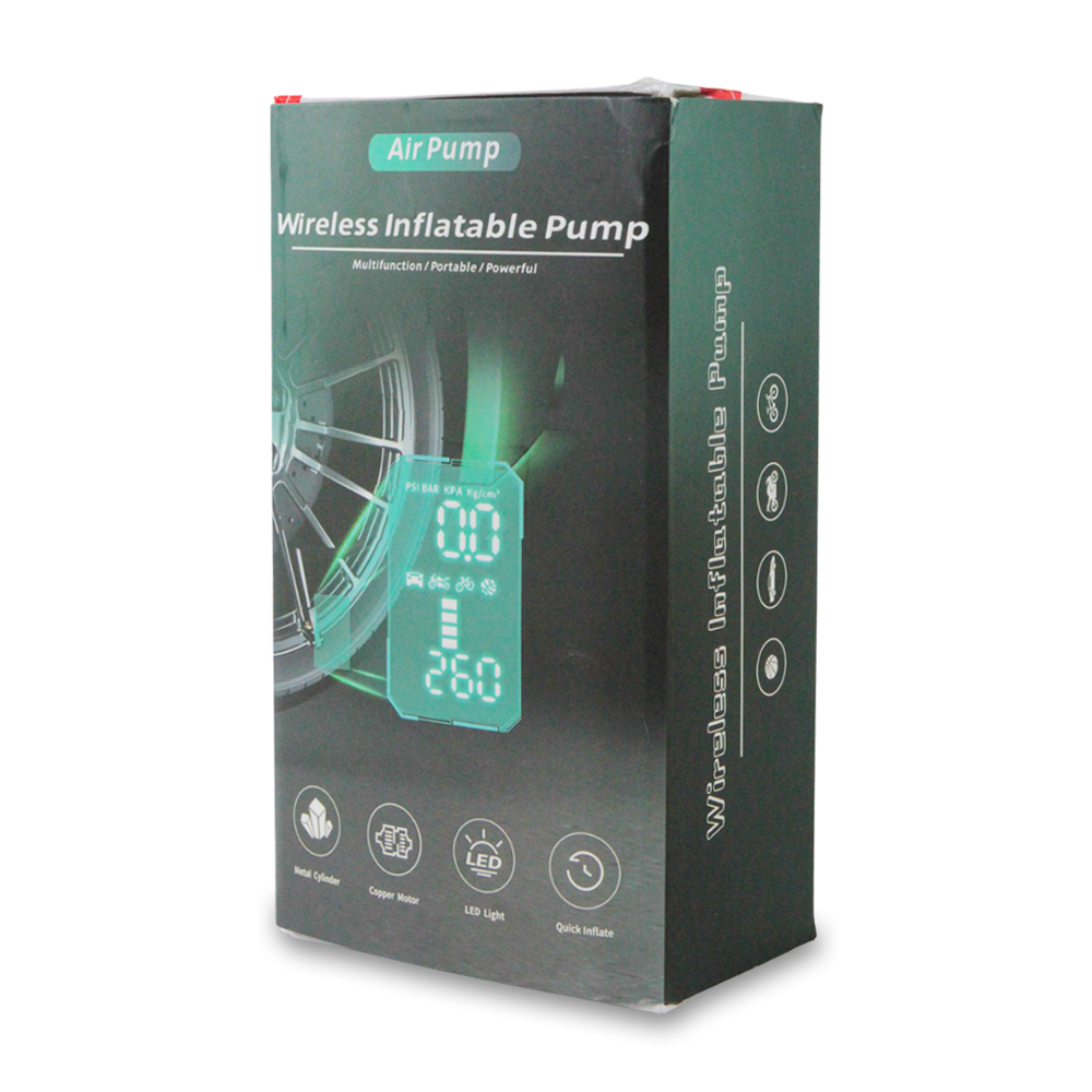 Pompa Ban Elektrik Digital Tire Inflator Portable 6000mAh - P003 - Black