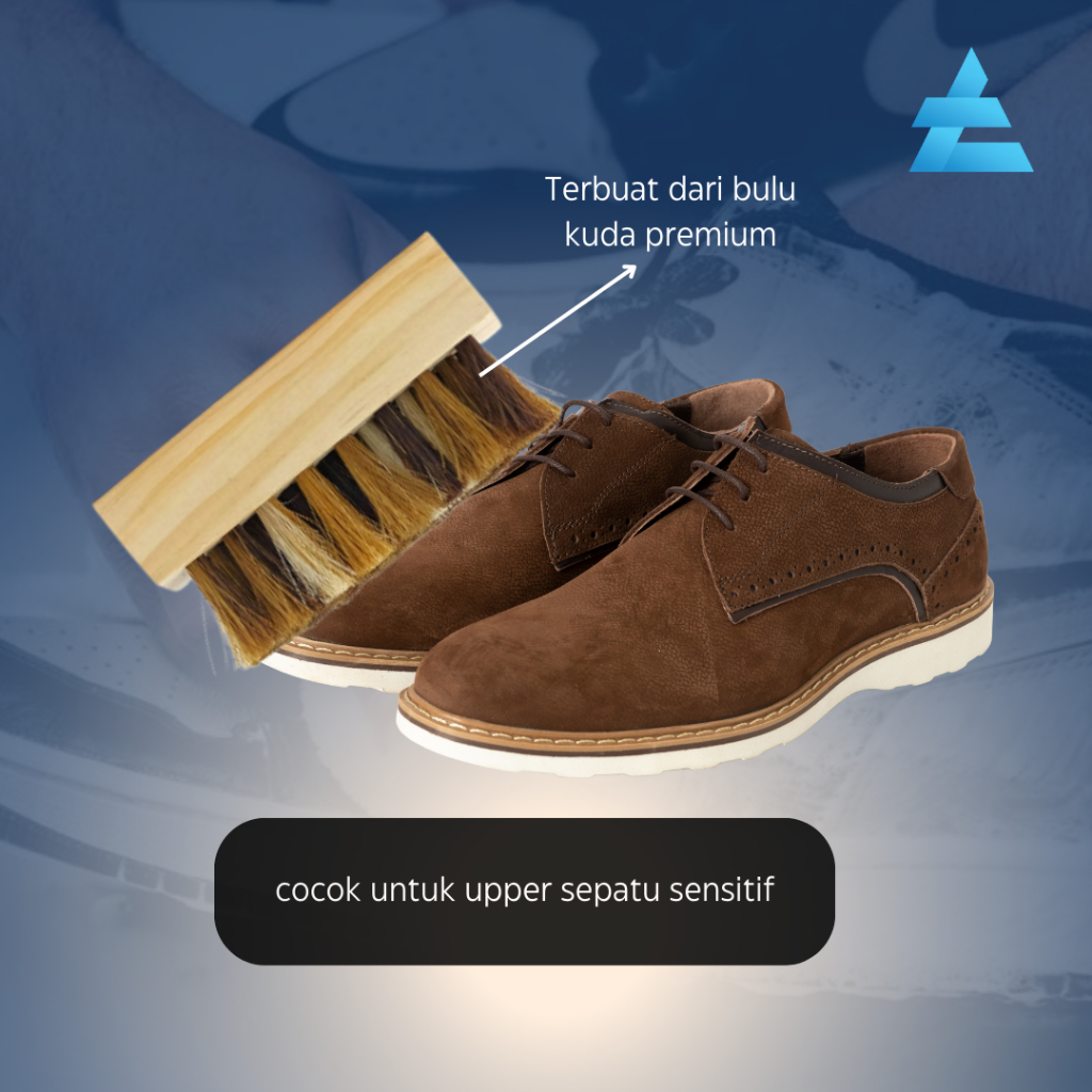 Sikat Pembersih Sepatu Bulu Kuda Premium Soft Brush Semir Kulit Taetaa Company