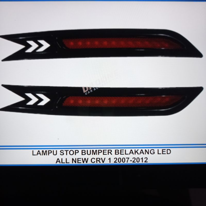 lampu reflektor bumper belakang mobil honda CR-V crv 2007 sampai 2012 mata kucing merah 2011 2010 2009 2008