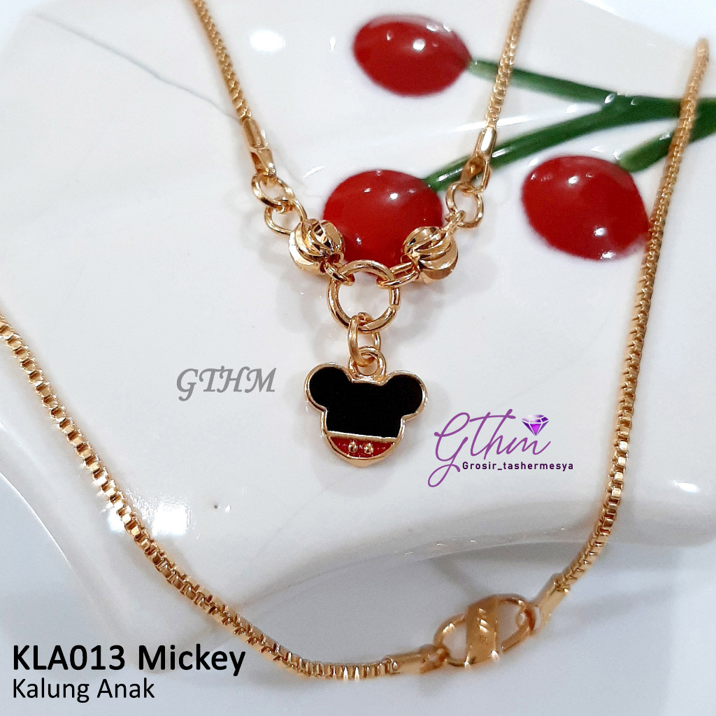 Kalung Anak Miky Mini Model kalung Italy dan liontin perhiasan fashion Import Anti Karat kla013