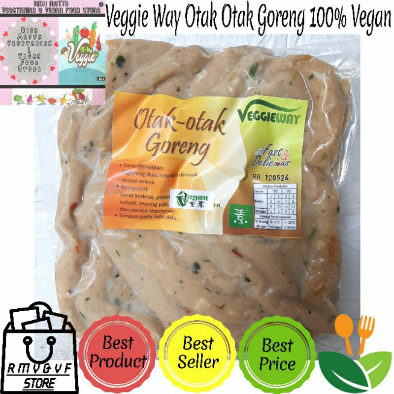 

Veggie Way Otak - Otak Goreng Vegan 500gr Otak Otak Nabati Vegetarian Frozen Food