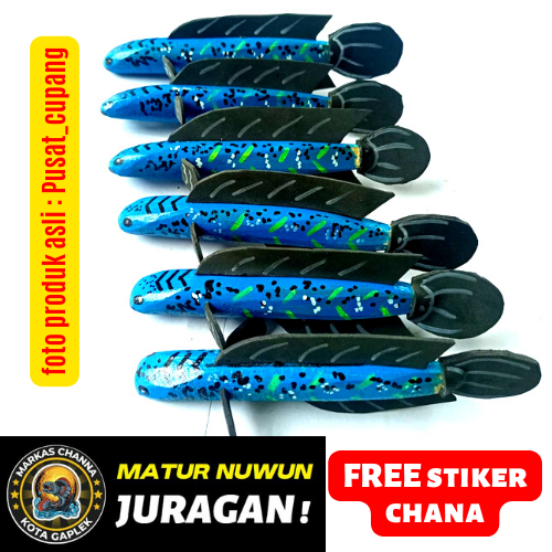 patung chana blue pulcra termurah (gratis stiker Channa)