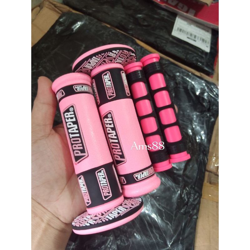 Handgrip Black pink Protaper Handgrip Handfat Grip Protaper Plus Karet Handle Rem Motor Universal Semua Motor