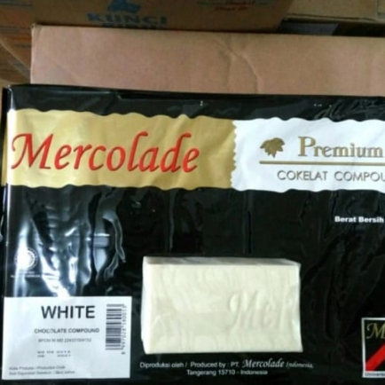 

mercolade white coklat compound repack 1kg