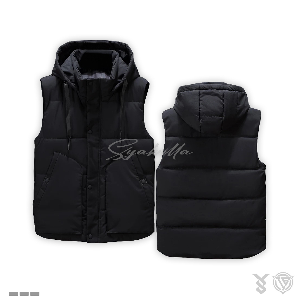 Jaket Rompi Motor Pria Anti Angin. Rompi Parasut. Mantel Rompi