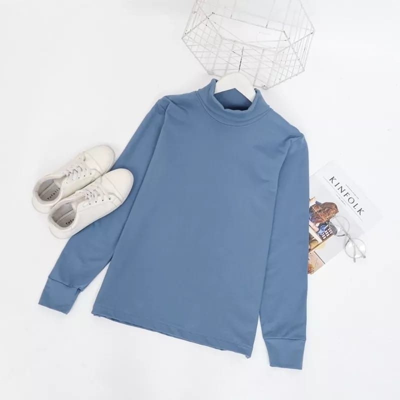 [TERBARU ] TURTLENECK/Krah tinggi Premium Pria dan Wanita Warna Hitam, putih,maroon,tosca,coral,ungu,merah,abu abu, darkgrey/abu tua, krem/cream,peach,pink,navy,Salem,hijau botol,Lilac,biru.bludru,beludru